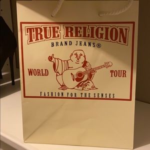 Authentic True Religion paper shopping bag